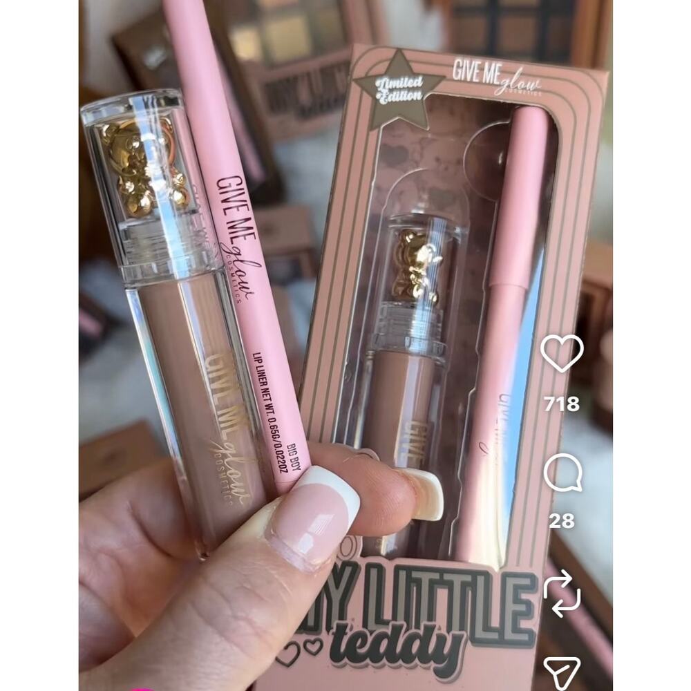NEW Give Me Glow Toy Box Press Play Lipstick & Lip Liner Duo Limited Edition Set